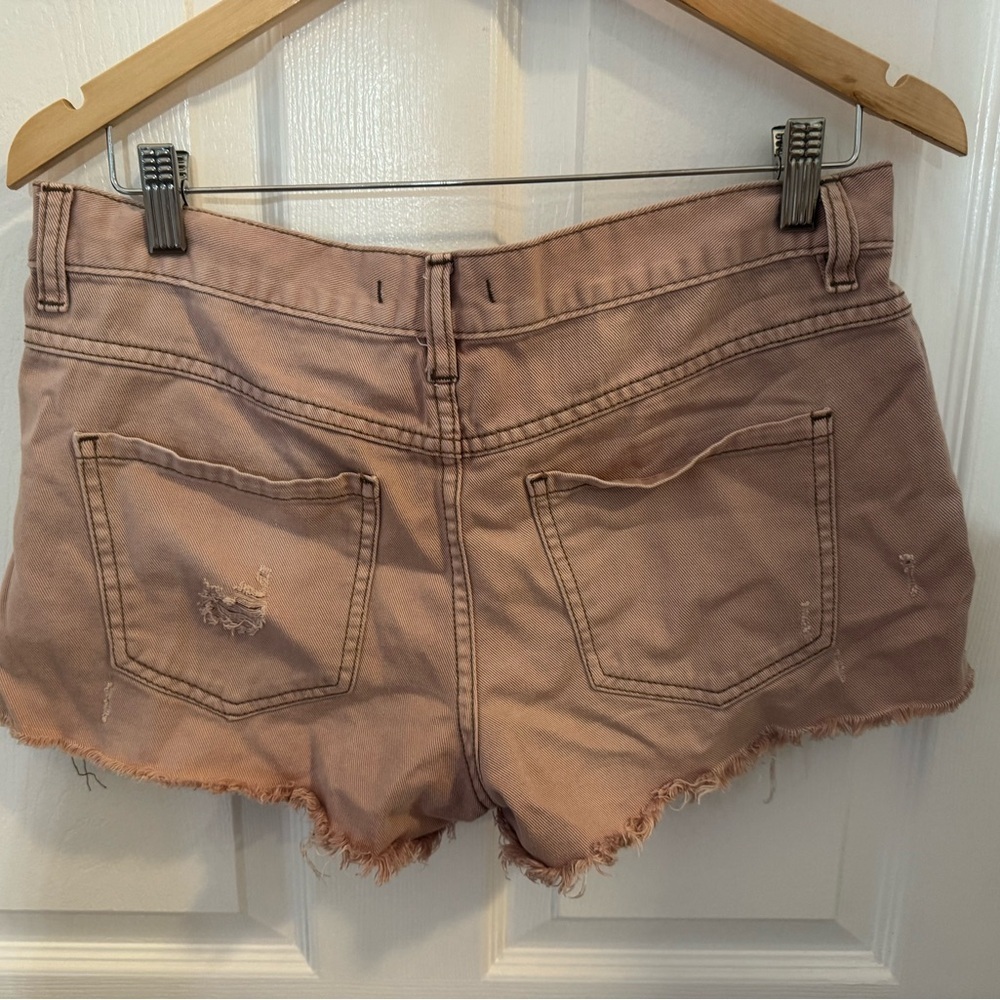Free People Pink Shorts, bohemian, destructed, size 27 - Picture 6 of 6
